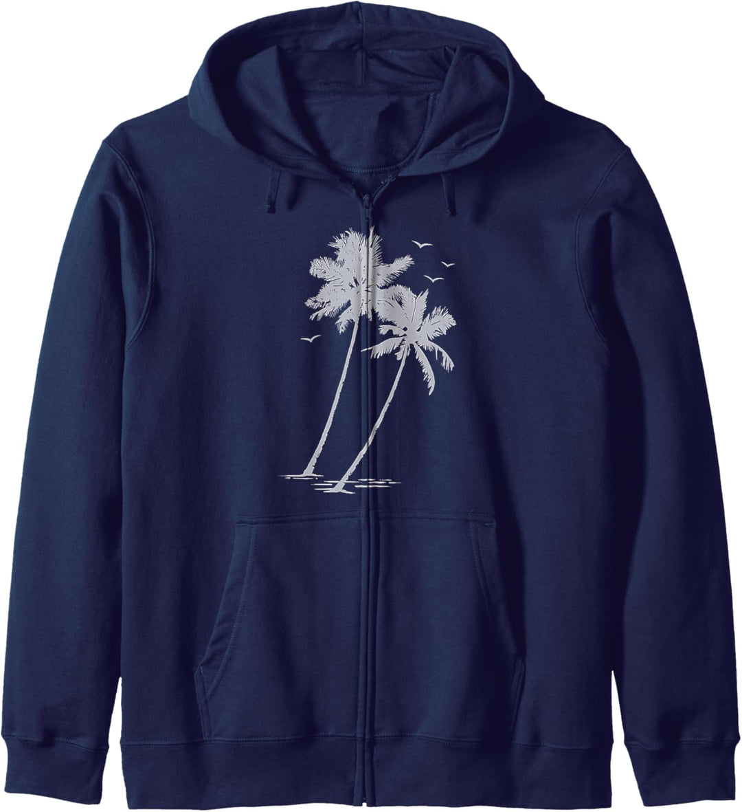 Two White Palms Tropical Beach Kapuzenjacke