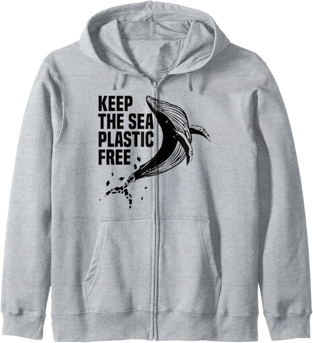 Keep the sea plastic free Umweltschutz Nachhaltigkeit Kapuzenjacke