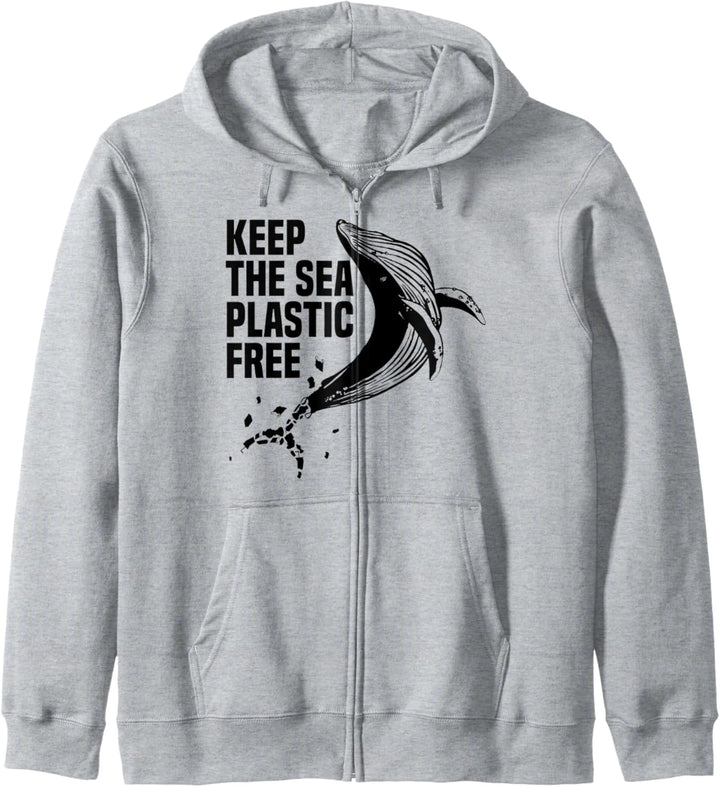 Keep the sea plastic free Umweltschutz Nachhaltigkeit Kapuzenjacke
