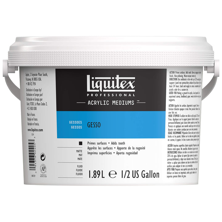 Liquitex 5334 Professional Gesso, Grundierung für Acrylfarben, Licht und Alterungsbeständiger Primer