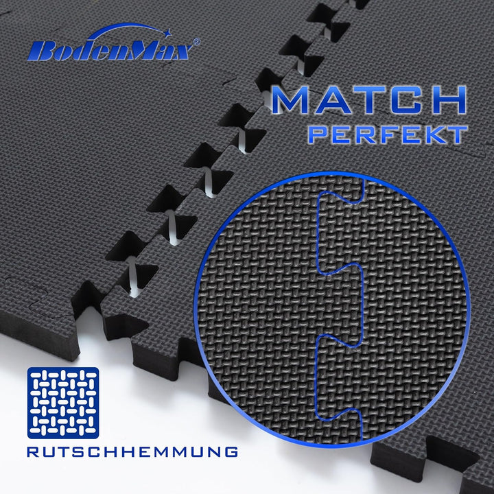 BodenMax Bodenschutzmatte Sportmatte Puzzlematte Fitnessmatte rutschfest Bodenschutz Pool Unterlegma