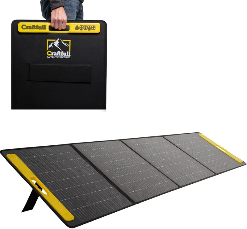 Craftfull Solarpanel faltbar 60w 100w 200w 300w - Solartasche Outdoor - Solarmodul für tragbare Powe