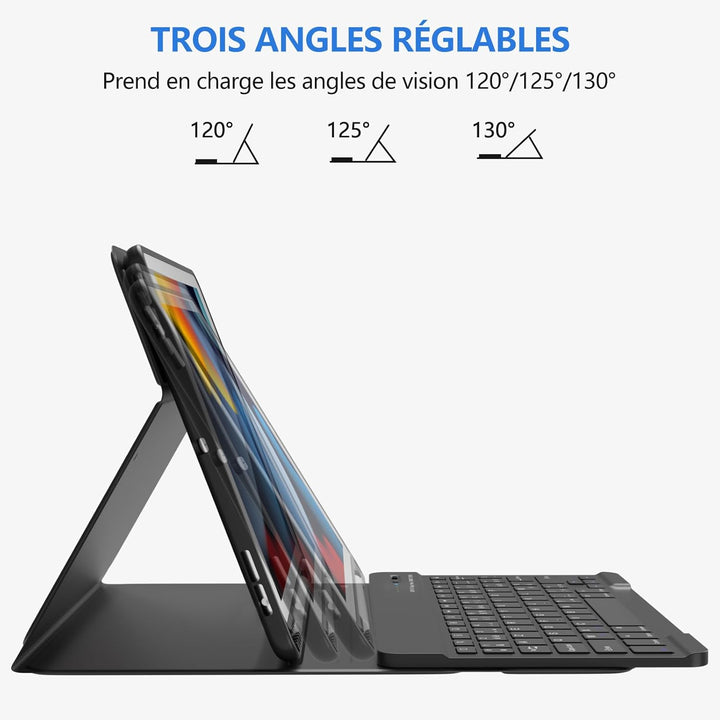 BQSS Tastatur Hülle für iPad 10.2 Zoll (9/8/7 Generation), für iPad Air 3rd und iPad Pro 10.5, Magne
