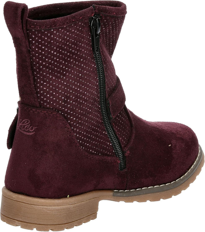 Lico Mädchen Laurie Mode-Stiefel 31 EU Bordeaux, 31 EU Bordeaux