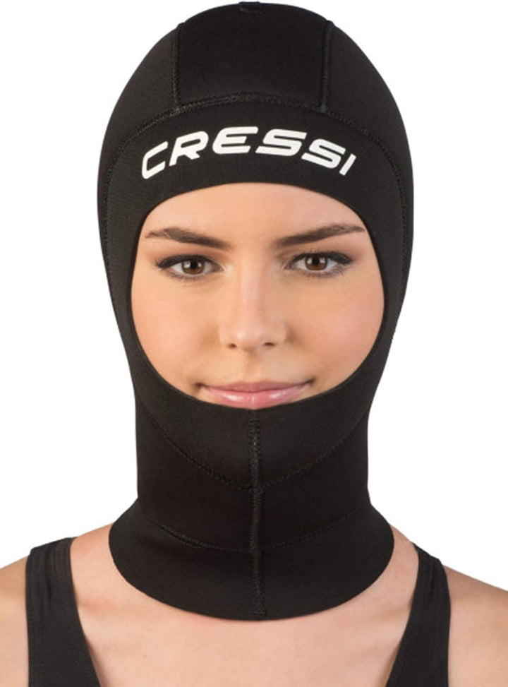 Cressi Solo Hood 5mm Neopren Kapuze klein schwarz Schwarz S, Schwarz S