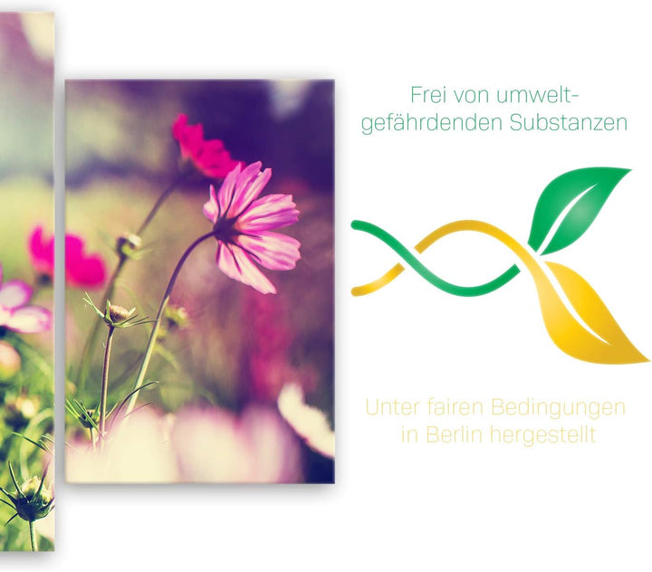 ge Bildet Bild auf Leinwand | Landschaftsbilder - Frühling Q in 100x50 cm mehrteilig als Wandbild |