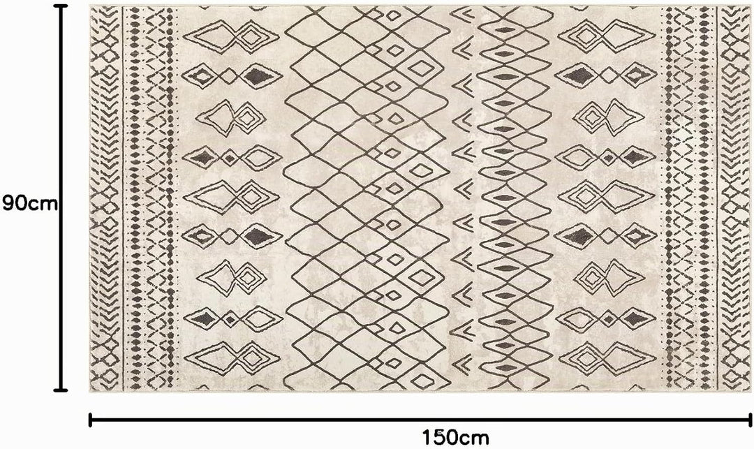 Carvapet Läufer Teppich 90x150cm rutschfest Lang Küchenteppich Waschbar Teppichläufer Weiche Mikrofa