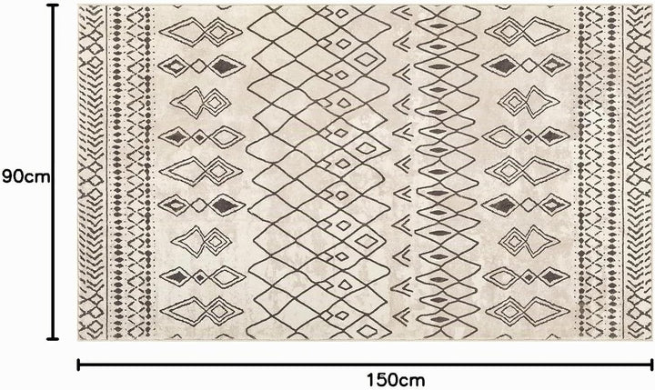 Carvapet Läufer Teppich 90x150cm rutschfest Lang Küchenteppich Waschbar Teppichläufer Weiche Mikrofa