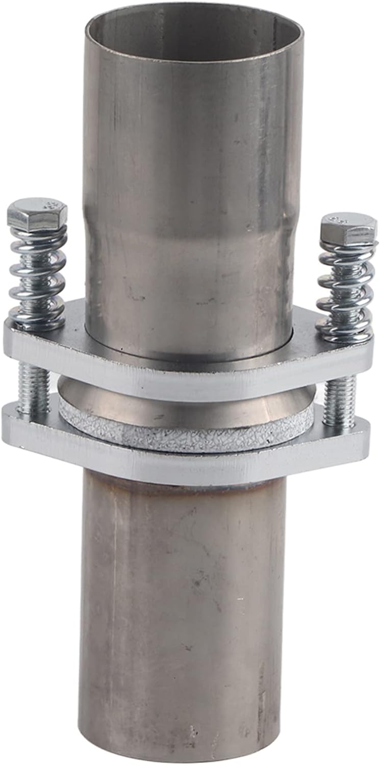 Flansch Auspuff, Universal 2.5in Stahl Quick Fix Auspuff Federbolzen Flansch Reparaturrohr Kit