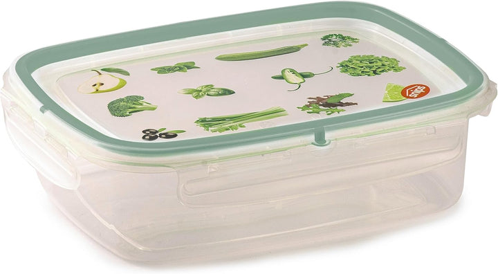 Snips SnipsLock Rechteckiger Mealprepboxen für die Aufbewahrung von Lebensmitteln 1,40 L Set 4 Siche