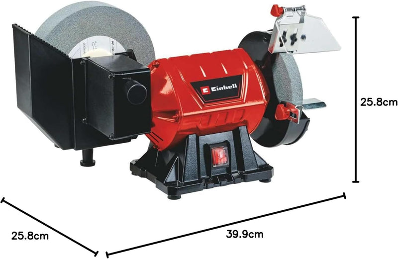 Einhell Nass-Trockenschleifer TC-WD 200/150 (max. 250 W, für Nass- und Trockenschliff, Metallkompakt