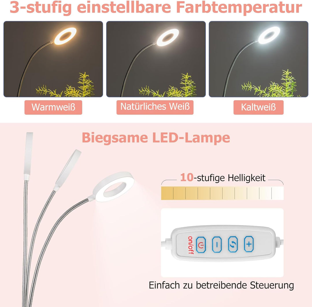 COSTWAY Maniküretisch klappbar, Nageltisch mit elektrischem Staubsammler, LED-Lampe, Handgelenkaufla