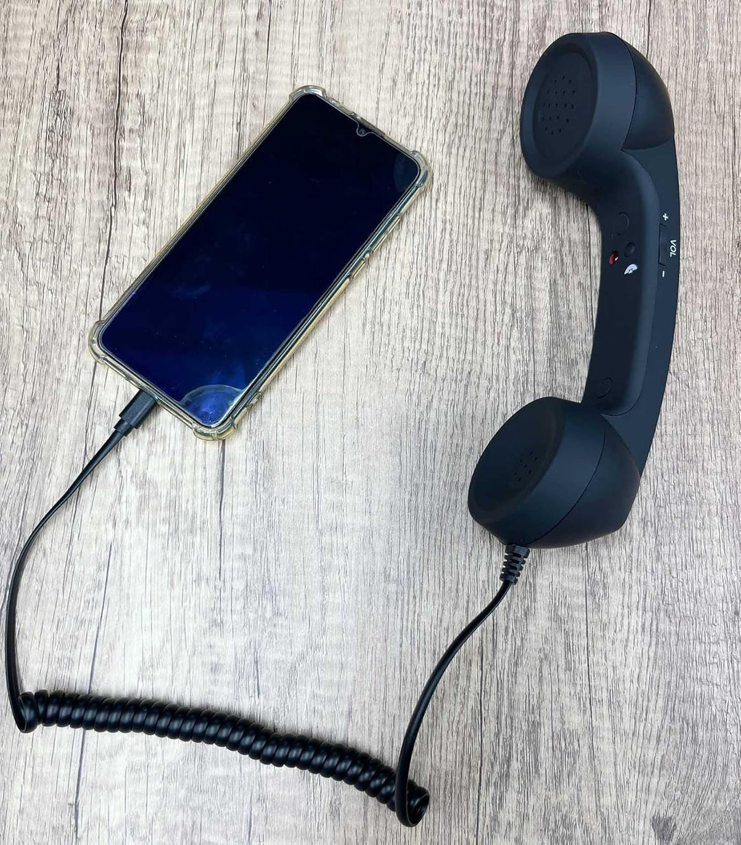 Retro Telefon Hörer Empfänger Kopfhörer für Handy, Tablet, Laptop, Headset mit komfortablem Anruf, U