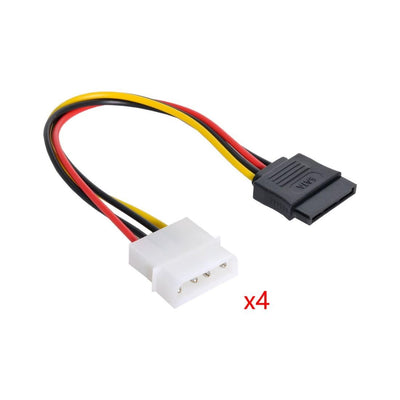 chenyang Mini SAS SFF-8087 36Pin Host 1 auf 4 SAS SFF-8482 Ziel SAS Festplattenkabel mit IDE Stromka