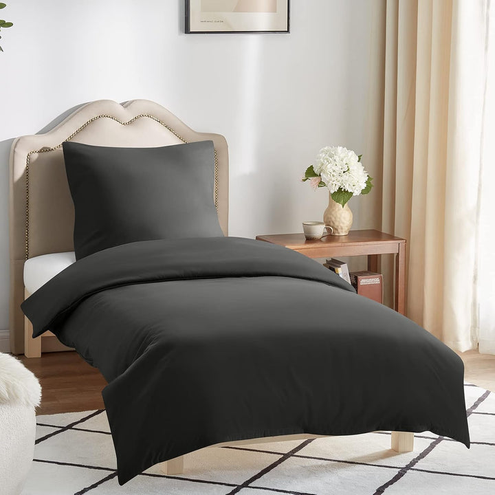 WAVVE Bettwäsche 240x260 3 teilig Weinrot - Bettbezug 260 x 240 Set mit Kissenbezügen 65x65 cm, Bett