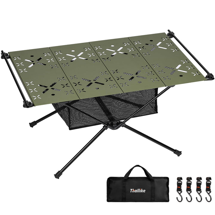 Campingtisch Klappbar,Aluminium Klapptisch Camping Tisch mit Tragetasche und Netztasche,Ultraleicht