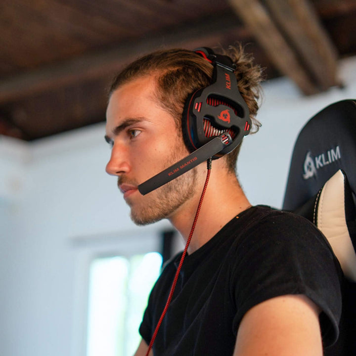 KLIM Mantis Gaming Headset - NEU 2023 - USB - Headset mit Mikrofon für PC, PS4, PS5, Nintendo Switch