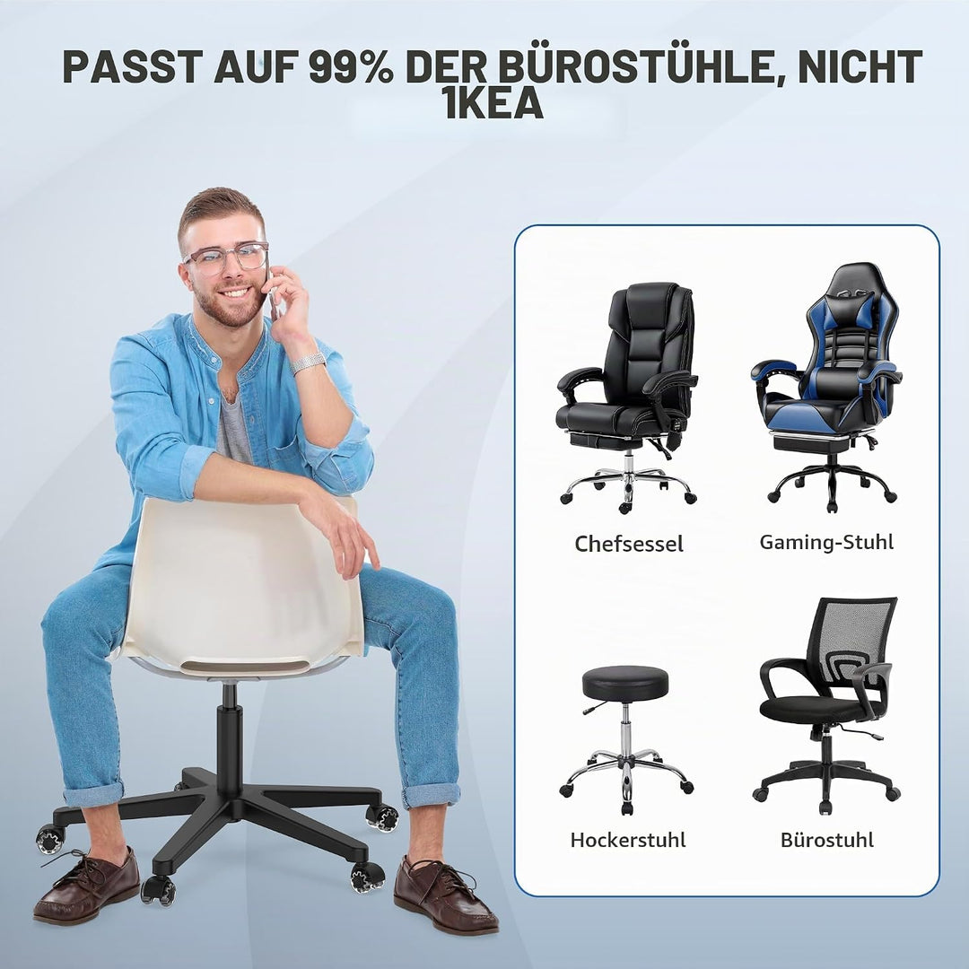 WEWILL Gasdruckfeder Bürostuhl, Belastbar bis 500kg-Höhenverstellbarer Gasdruck Dämpfer für Drehstüh