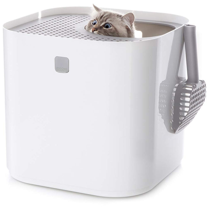 Modkat Katzentoilette Dacheinstieg, Weiss