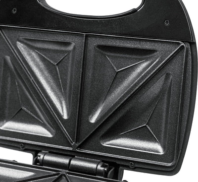 ROMMELSBACHER Sandwich Maker ST 710 - für 2 Sandwiches, 2-Lagen Antihaftbeschichtung, schnelles Aufh