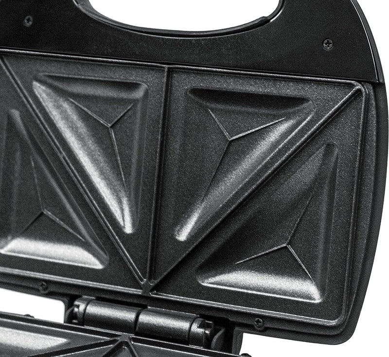 ROMMELSBACHER Sandwich Maker ST 710 - für 2 Sandwiches, 2-Lagen Antihaftbeschichtung, schnelles Aufh