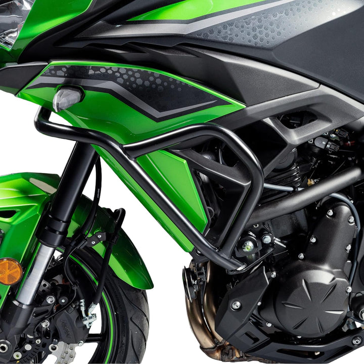 Motorrad Stahl Motorschutzbügel Sturzbügel Rahmenschutz kompatibel mit Versys 650 Versys-650 KLE650