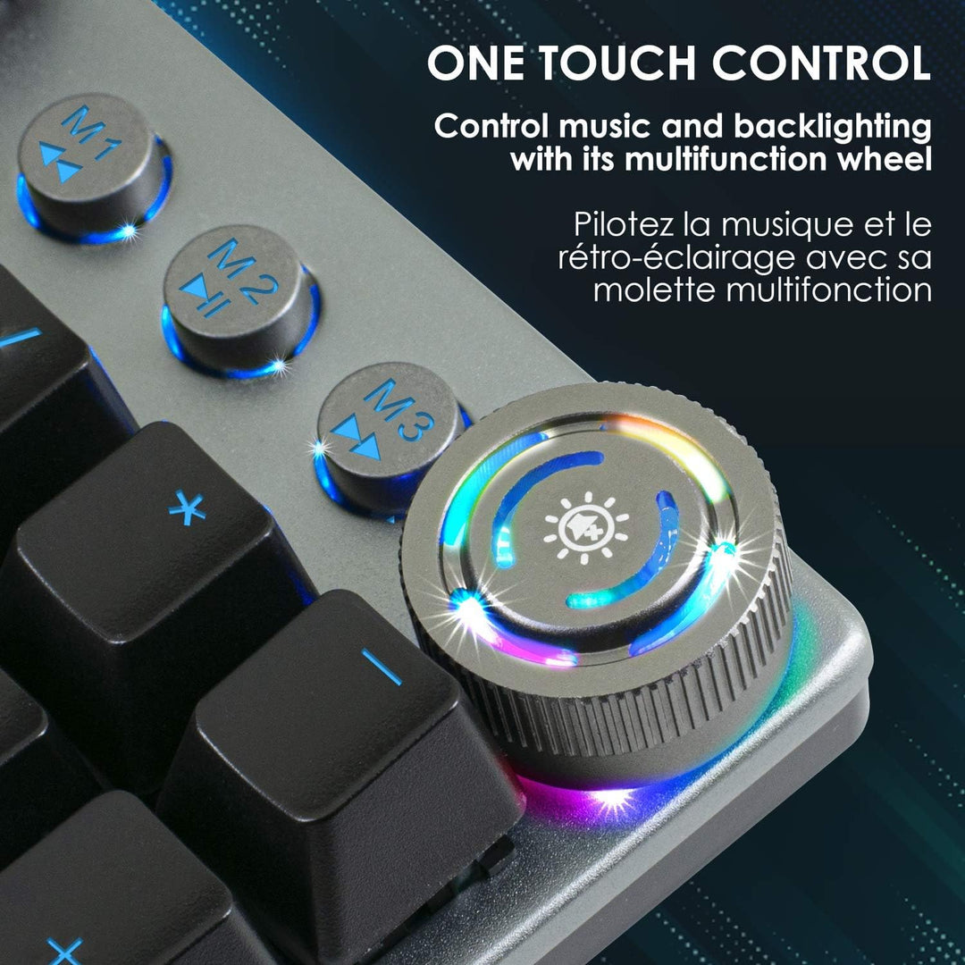 EMPIRE GAMING – STARDUST Gamer Tastatur – Opto-Mechanische Tasten – RGB LED-Hintergrundbeleuchtung –