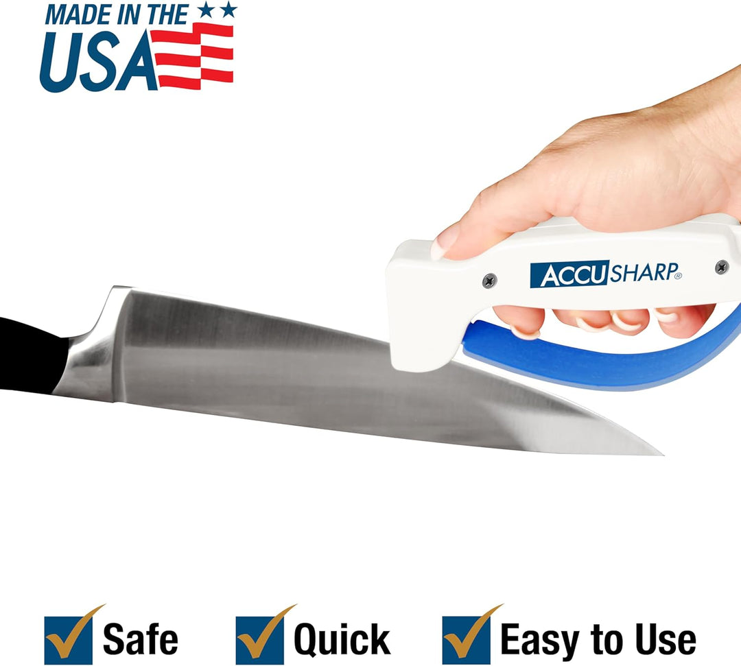 AccuSharp Messerschärfer, Blau/Weiss, ACCU-001W, Blau/Weiss