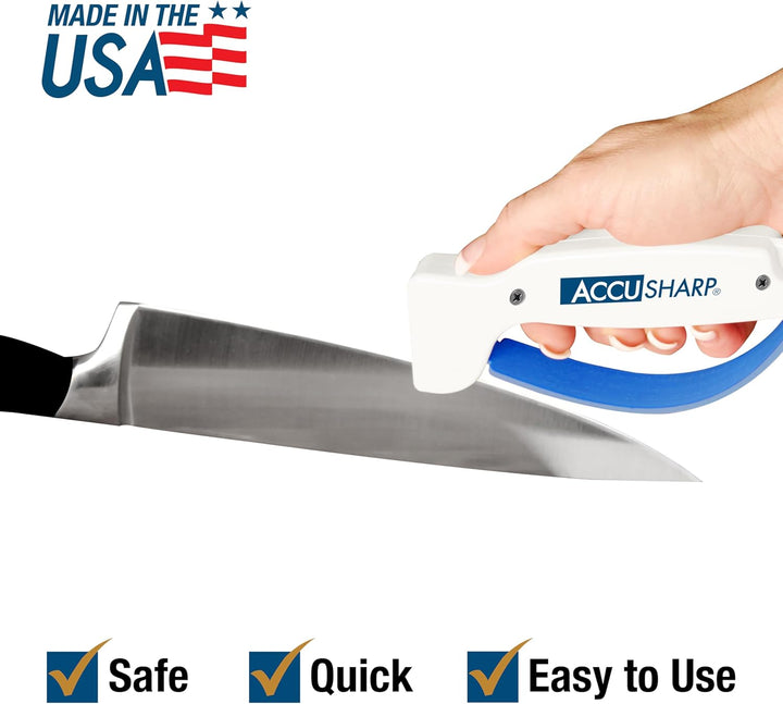 AccuSharp Messerschärfer, Blau/Weiss, ACCU-001W, Blau/Weiss