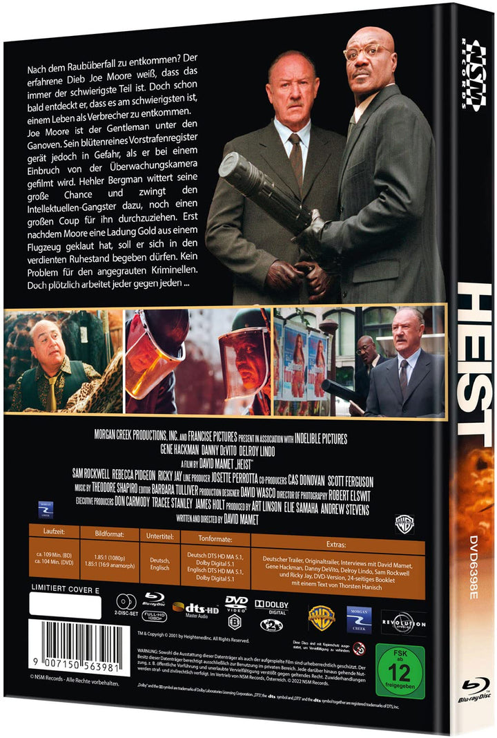 Heist - Der letzte Coup [Blu-Ray+DVD] - uncut - limitiertes Mediabook Cover E, Blu-ray