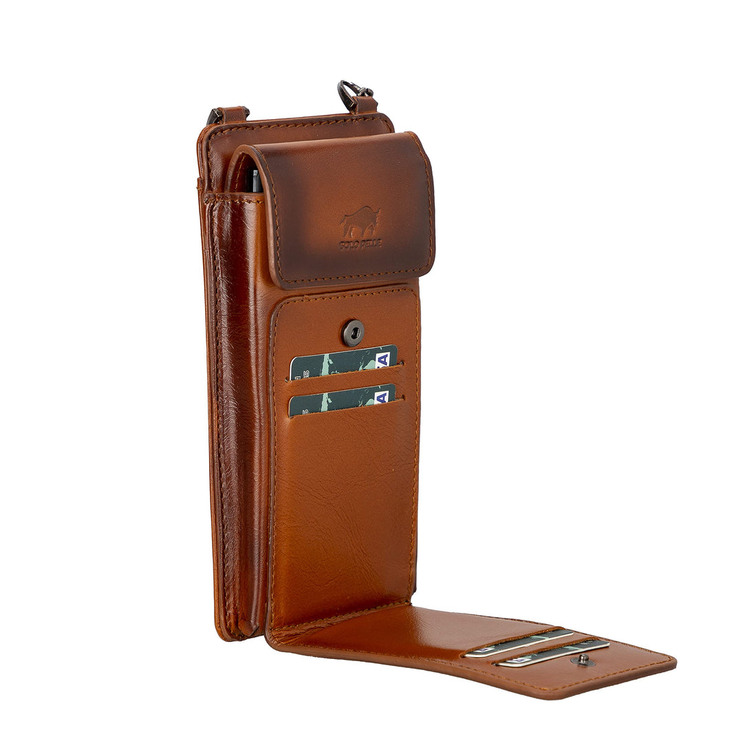 Solo Pelle Leder Telefonetui/Geldbörse/Reisetasche passend zu Allen Geräten bis 7 Zoll auch iPhone 1