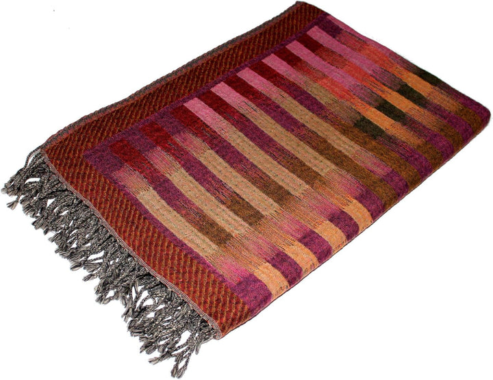 Lorenzo Cana - Wolldecke Jacquard gewebt aus feinster Wolle vom Merinolamm, Wohndecke Decke Sofadeck