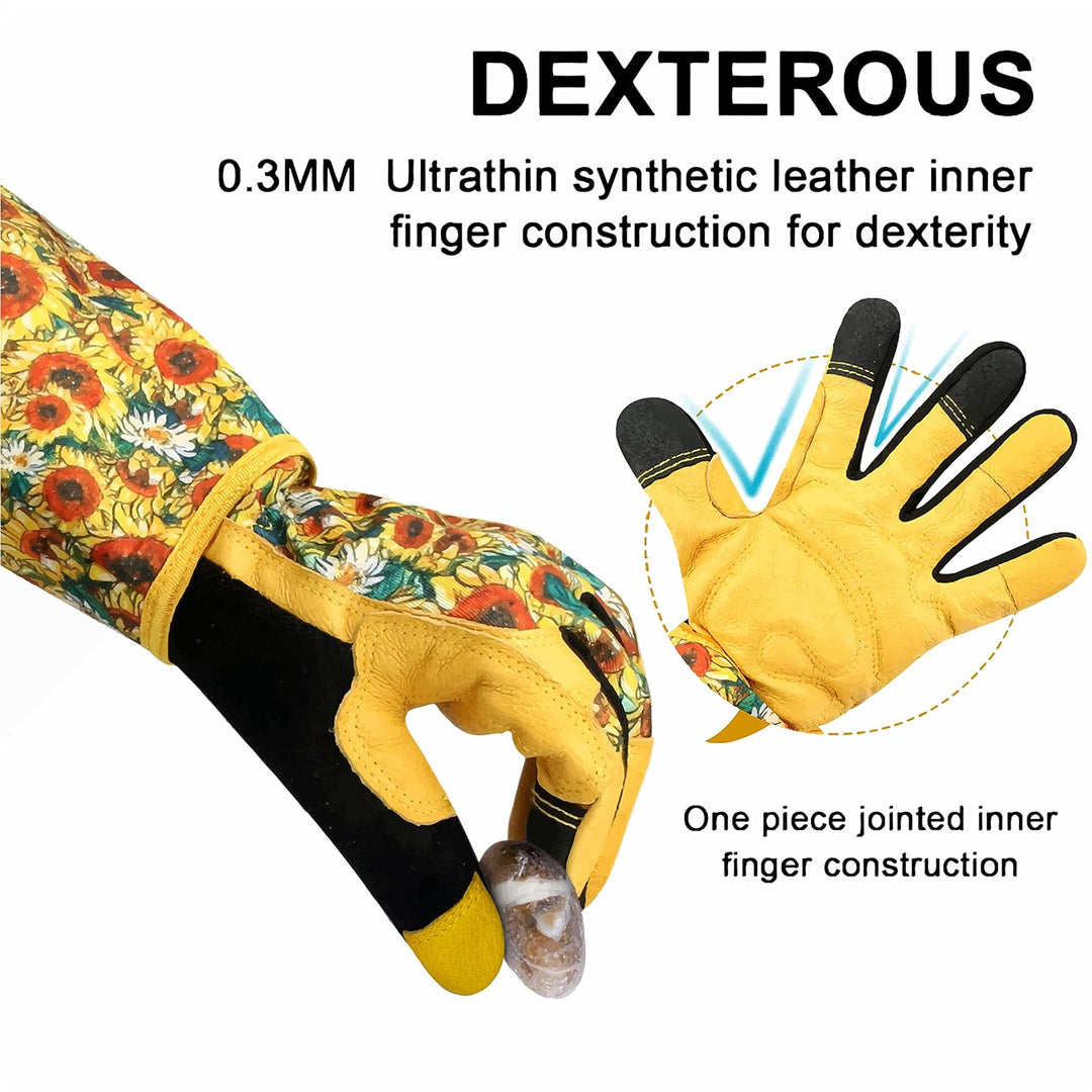 Gartenhandschuhe für Damen und Herren, dornsichere Gartenhandschuhe für Herren und Damen, lange Gart