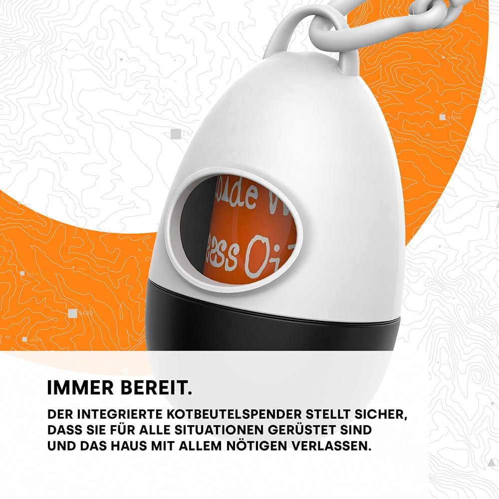 Automatische Hundeleine 5m für Hunde bis 25kg – Robuste Rollleine mit Brems- & Stoppfunktion, Verhed