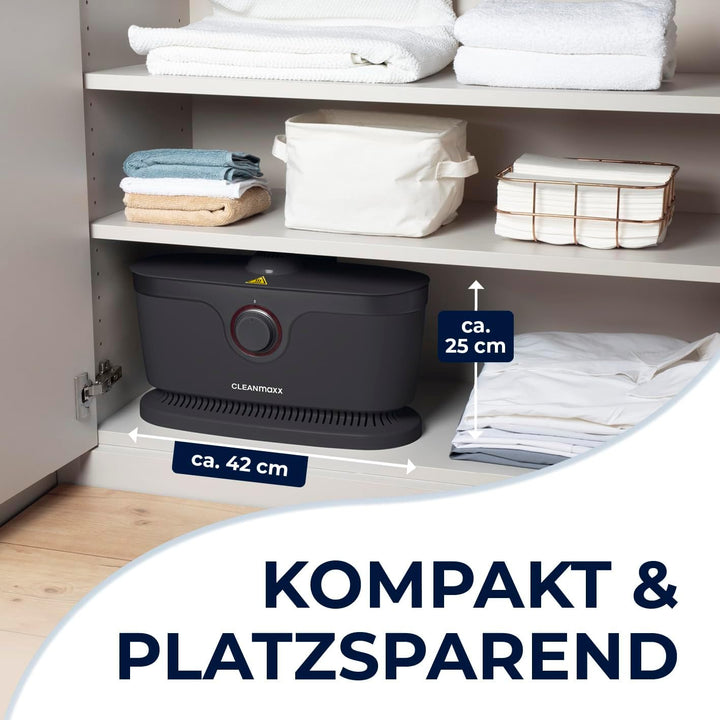 CLEANmaxx automatischer Hemdenbügler PRO mit Hosenaufsatz | Ersetzt Bügeleisen, Dampfglätter, Steame