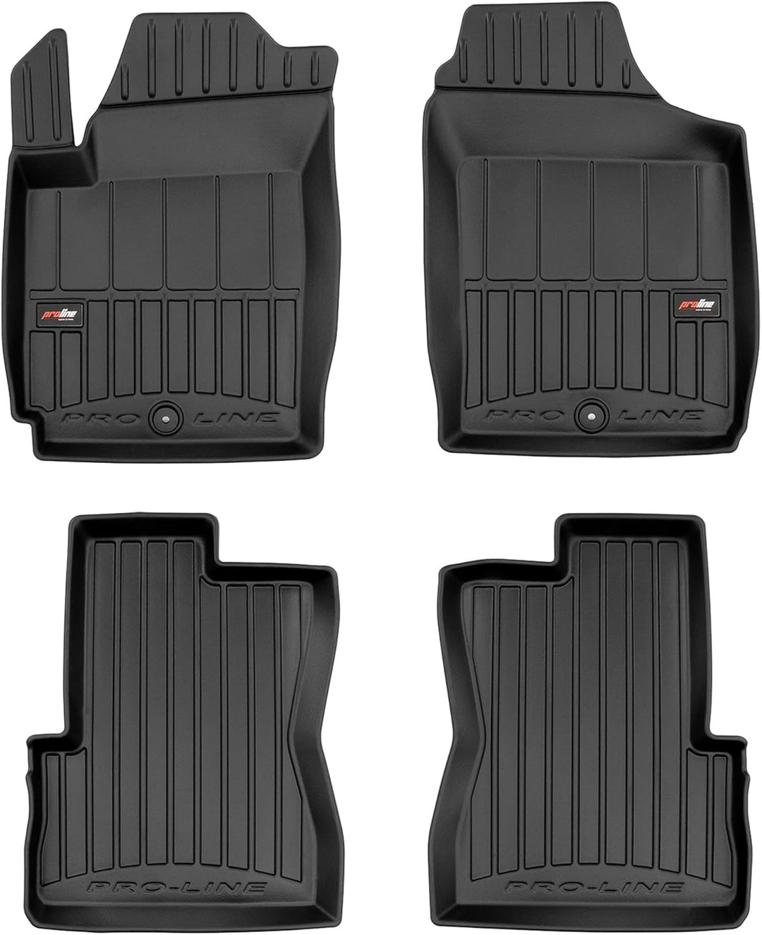 M MOTOS Gummimatten Auto Fussmatte passt für Kia Picanto I 2003-2011 Verbessern Sie Ihren Reisekomfo