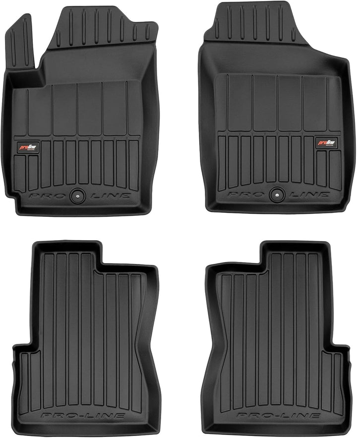 M MOTOS Gummimatten Auto Fussmatte passt für Kia Picanto I 2003-2011 Verbessern Sie Ihren Reisekomfo