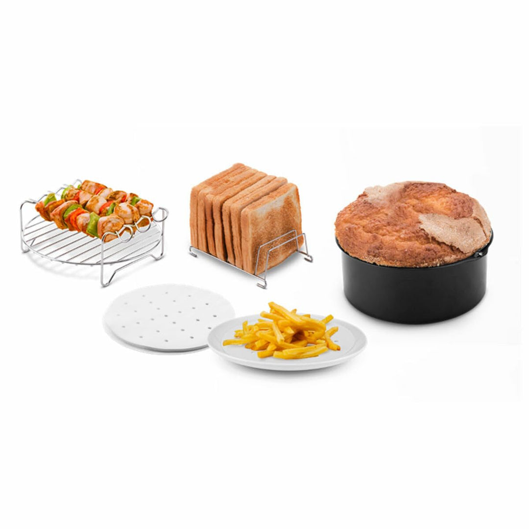 Ufesa Heissluftfritteuse Zubehör Set 4 Teile 3,5 l oder mehr, Kuchen, Grill, Pinsel, Toasthalter und