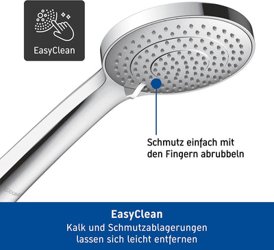 Duravit Universal Toilettendeckel mit Absenkautomatik & Universal Duschkopf Bundle mit Duschkopf, Ch