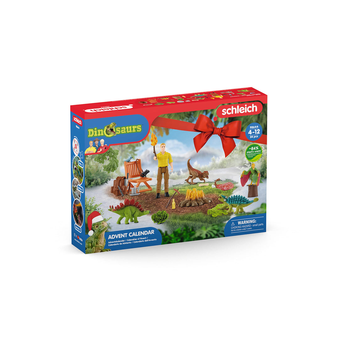 schleich 98644 Adventskalender Dinosaurs 2022, für Kinder ab 5 Jahren, Dinosaurs -