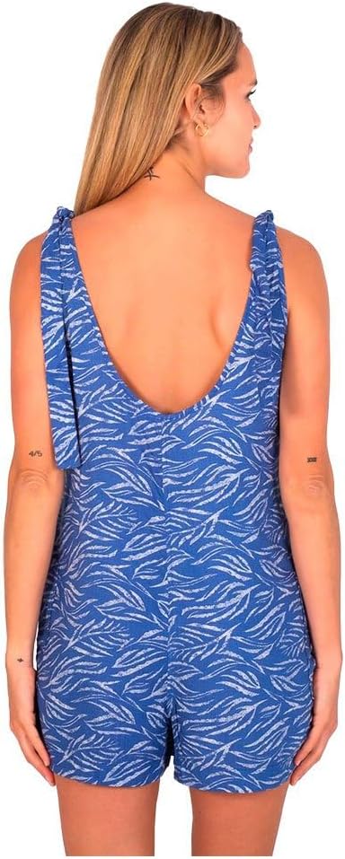 Hurley Damen Everyday Tie Romper Lässige Hose M Blue Coral, M Blue Coral