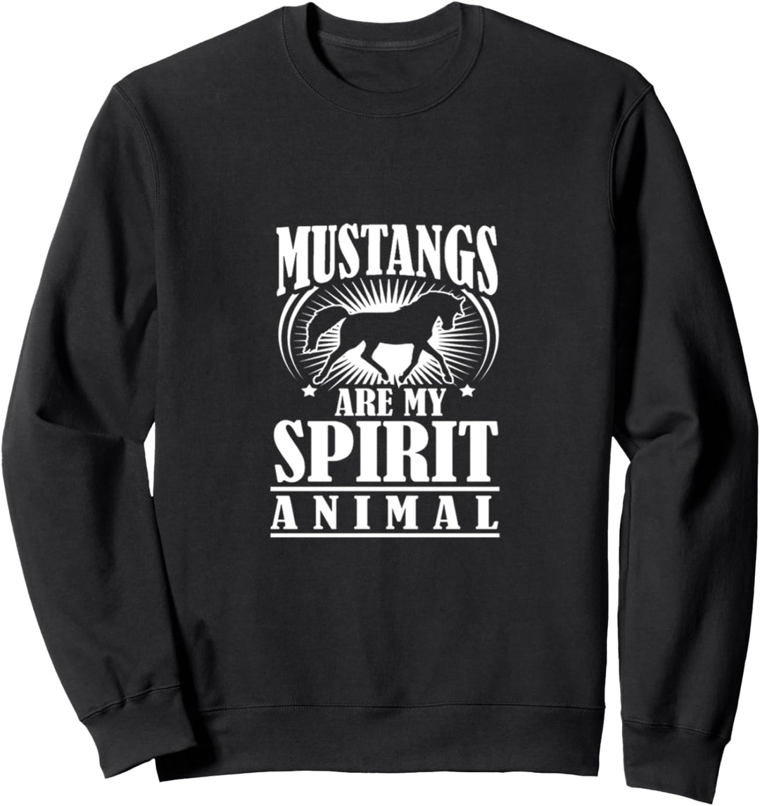 Great Mustang girl horse breed lover gift Sweatshirt