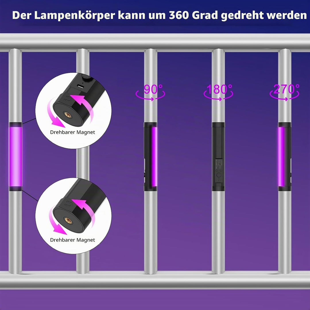 LUXCEO P100 Led Videoleuchte RGB,Mini LED Licht,Tragbares Lightbar für Fotografie, Tiktok YouTube Vi