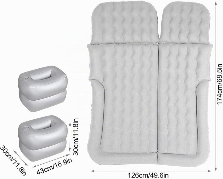 Ejoyous Auto SUV Luftmatratze, Aufblasbare Matratze Tragbare Bewegliche Dickere Luftbett mit Luftpum