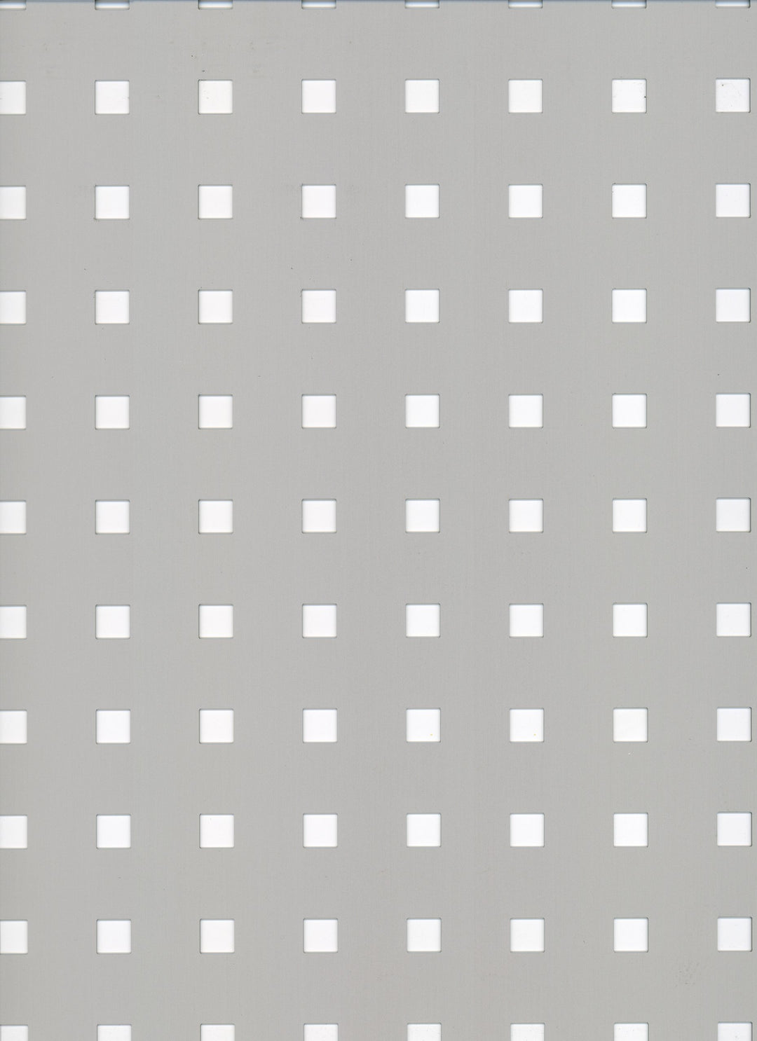 Alberts 467180 Lochblech | quadratische Lochung | Aluminium, silberfarbig eloxiert | 600 x 1000 x 0,