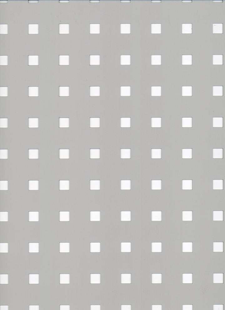 Alberts 467180 Lochblech | quadratische Lochung | Aluminium, silberfarbig eloxiert | 600 x 1000 x 0,