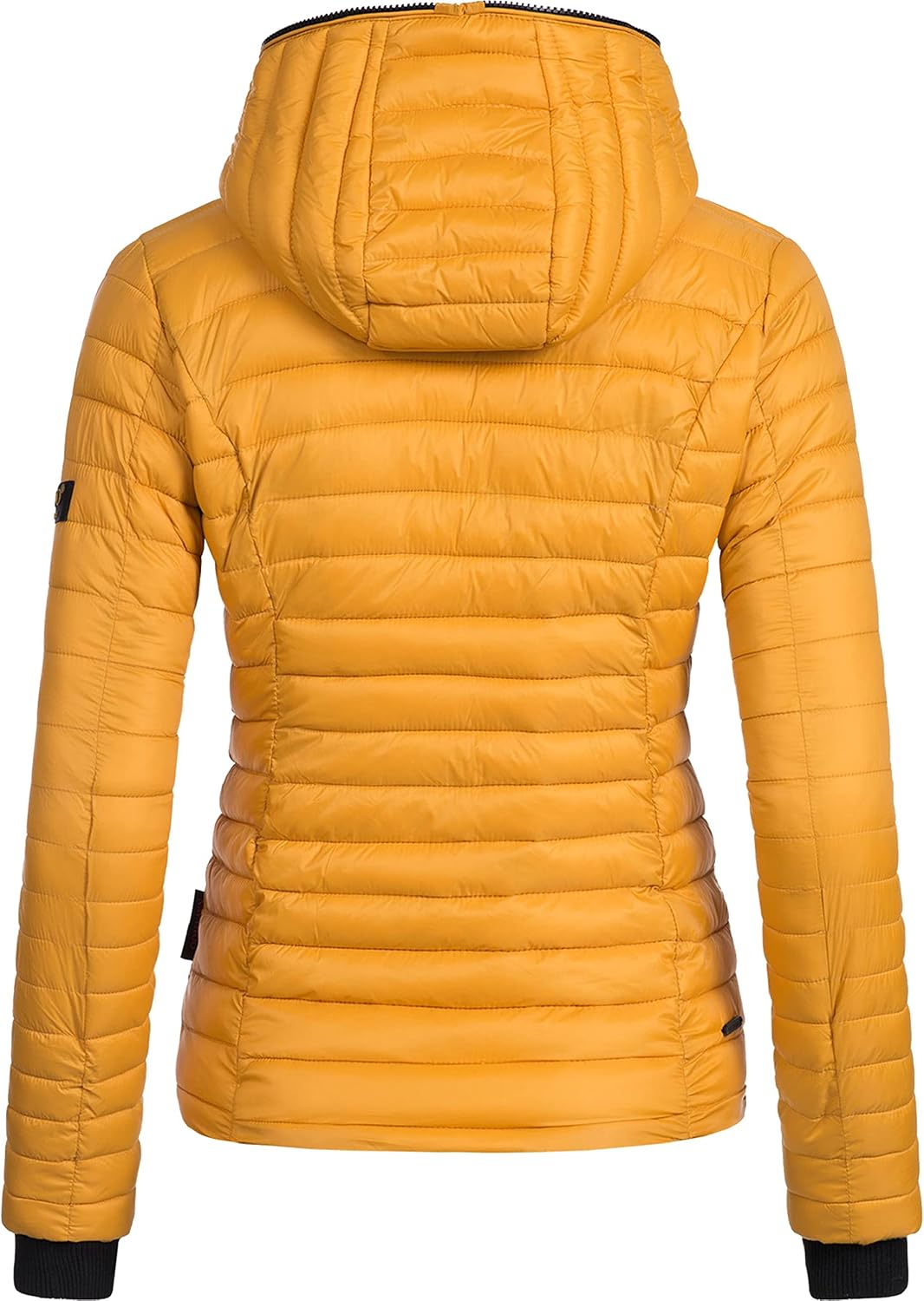Navahoo Damen Damen leichte Übergangsjacke Steppjacke mit Kapuze Kimuk XS-XXL XS Gelb, XS Gelb