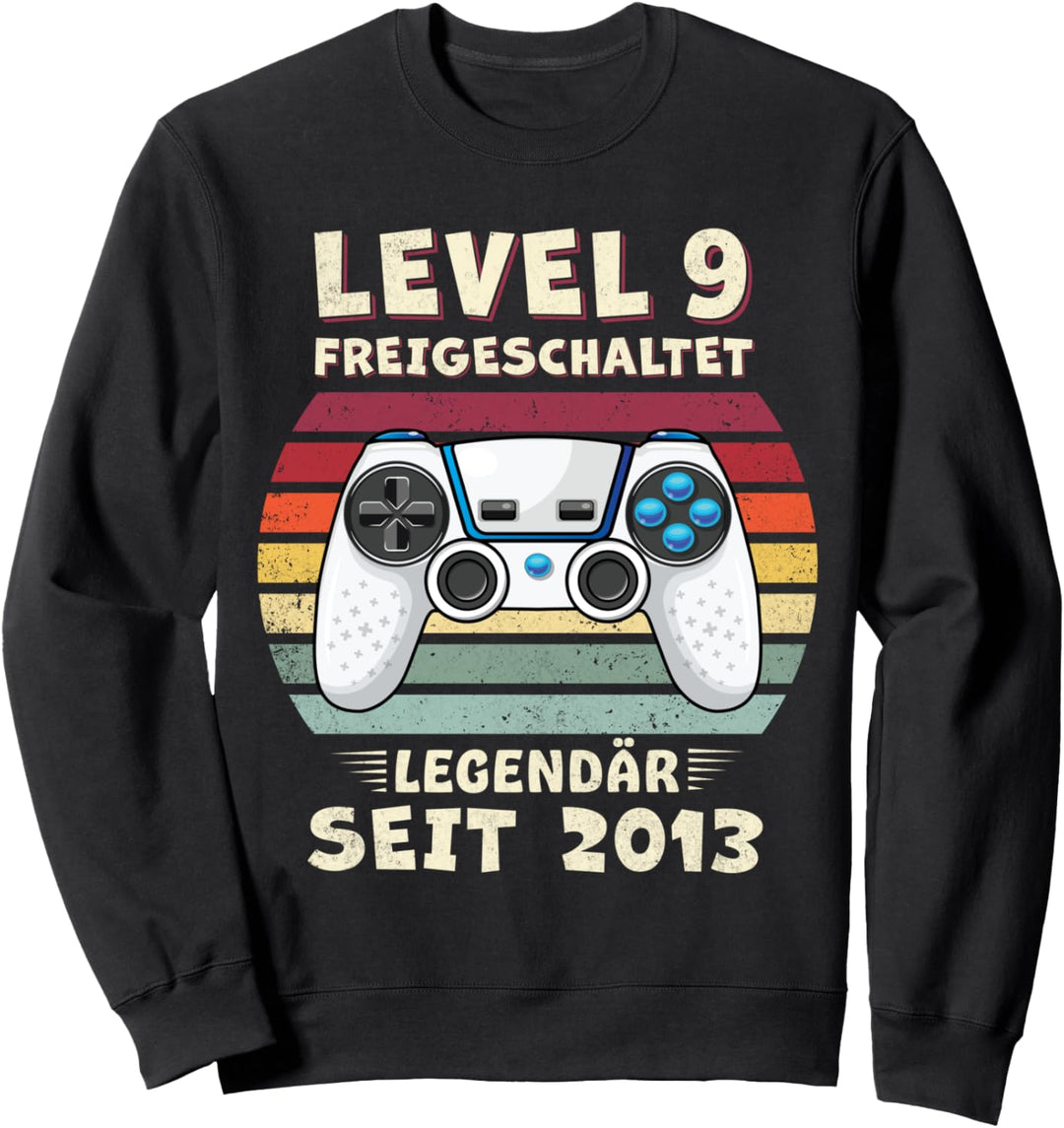 Level 9 Geburtstag Junge Jungen Lustig 2013 9er Geburtstag Sweatshirt