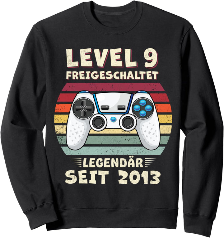 Level 9 Geburtstag Junge Jungen Lustig 2013 9er Geburtstag Sweatshirt