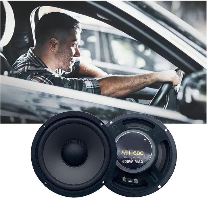 Tyenaza 2PCS 600W Koaxiallautsprecher, 6,5 Zoll Universal Audio Stereo Musik Hochempfindlich -Sprech